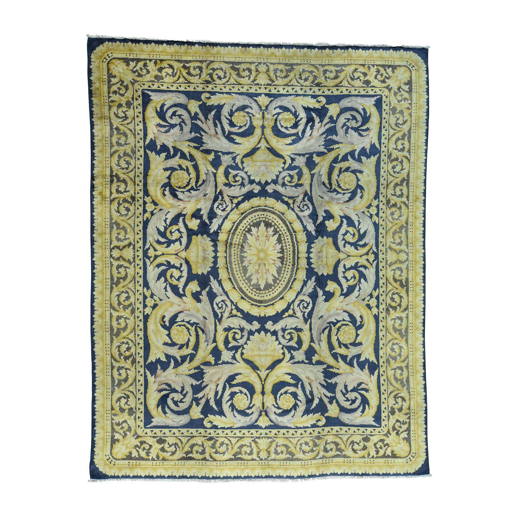 Silk Textured Wool European Design Hand Woven Oriental Rugs