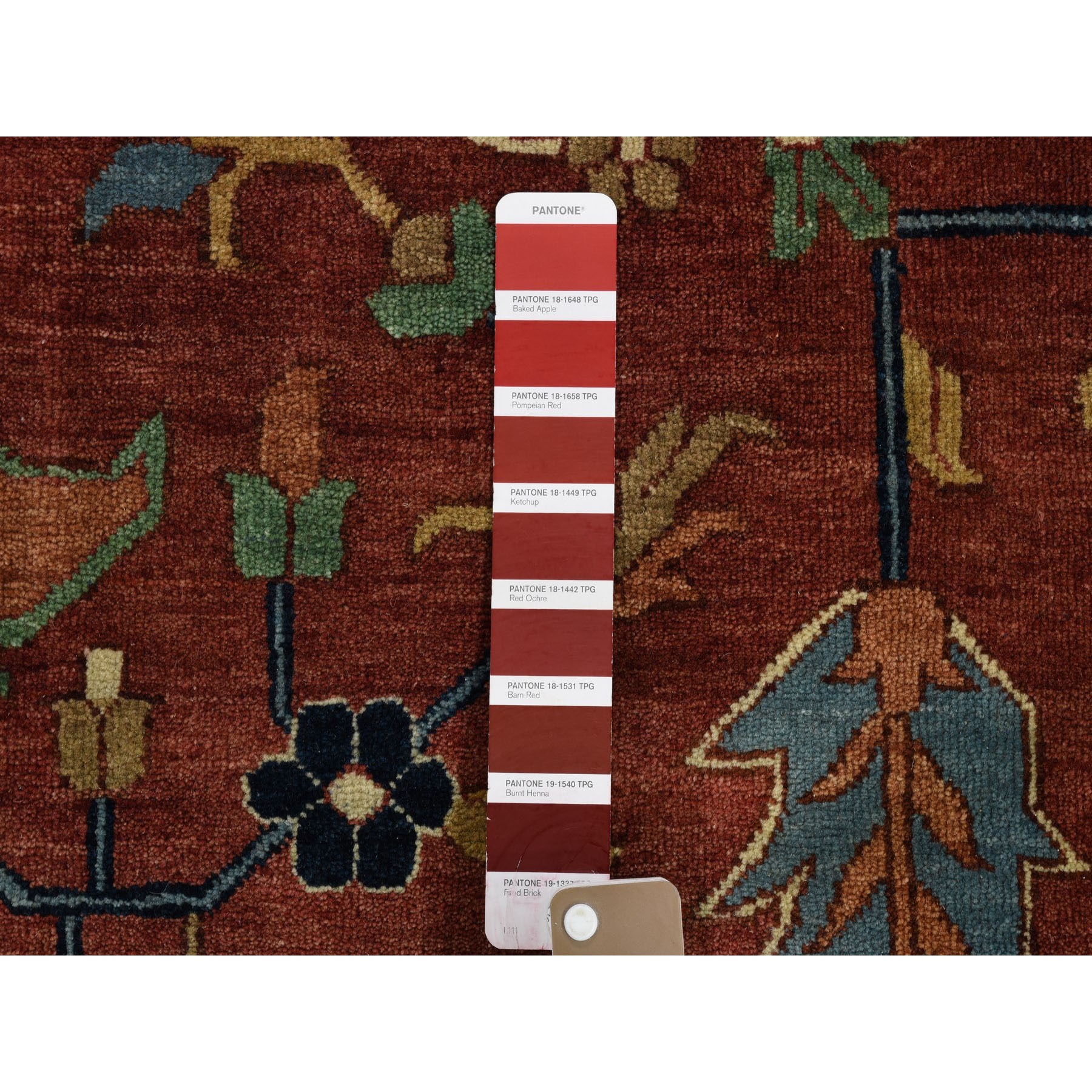 12'x17'9" Oversize Hand Woven Antiqued Heriz Re-creation Pure Wool Oriental Rug 