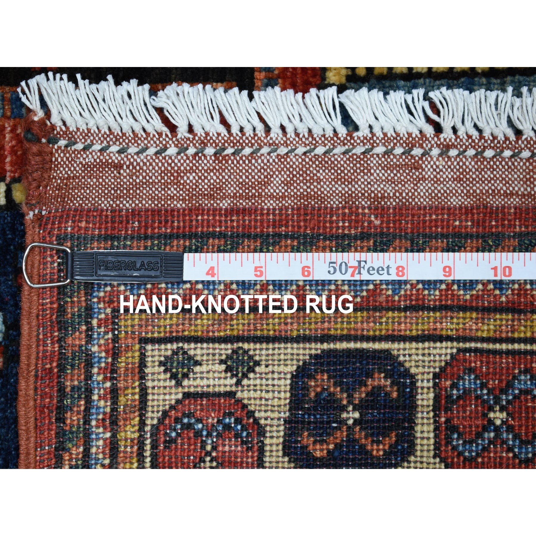 4'x5'10" Red Afghan Turkoman Ersari Paisley Design Hand Woven Pure Wool Oriental Rug 