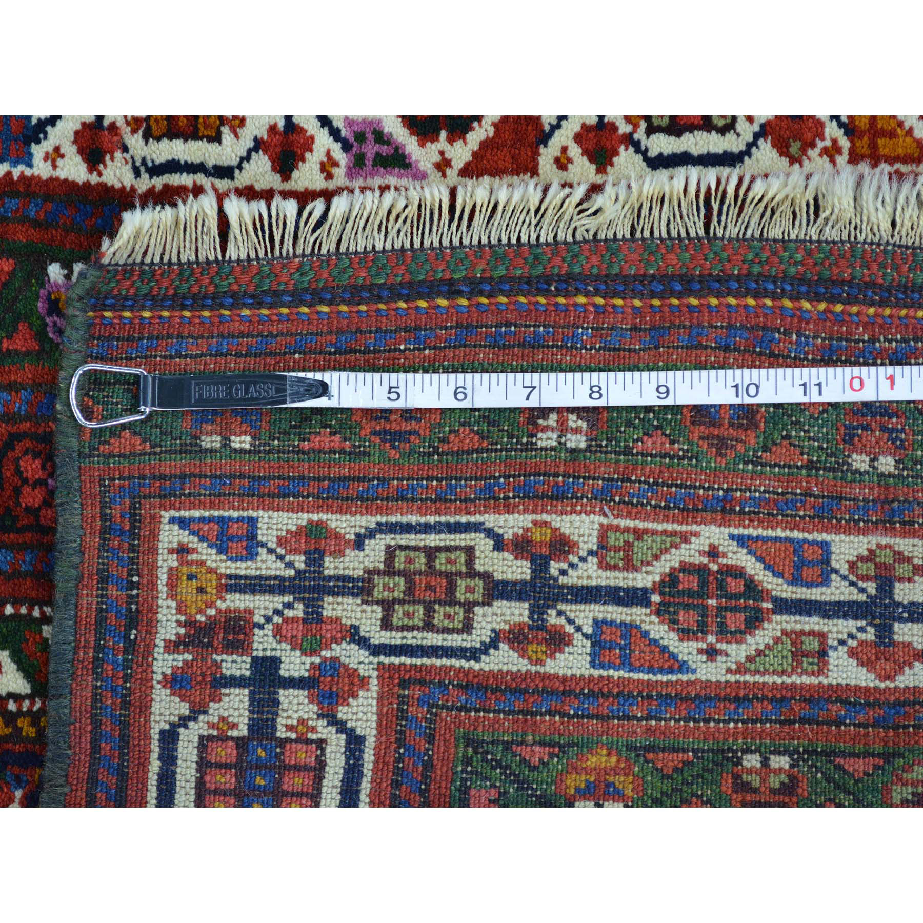 3'2"x13'10" Antique Persian Northwest Boteh Design Runner Hand Made Rug 