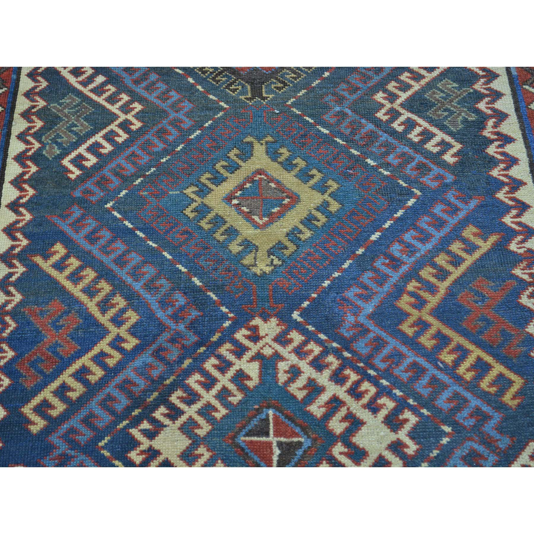 4'x9' Antique Caucasian Talesh Exc Cond Wide Runner Hand Woven Rug 