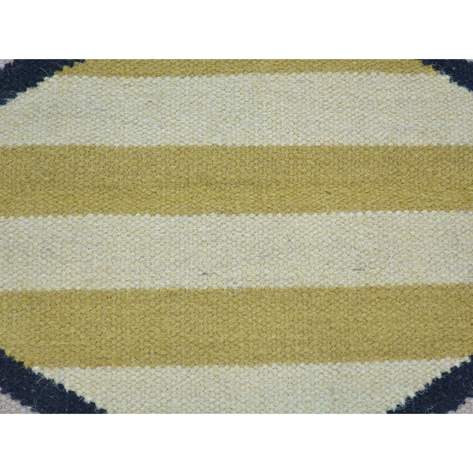 3'2"x5' Navajo Design Striped Flat Weave Hand Woven Oriental Rug 