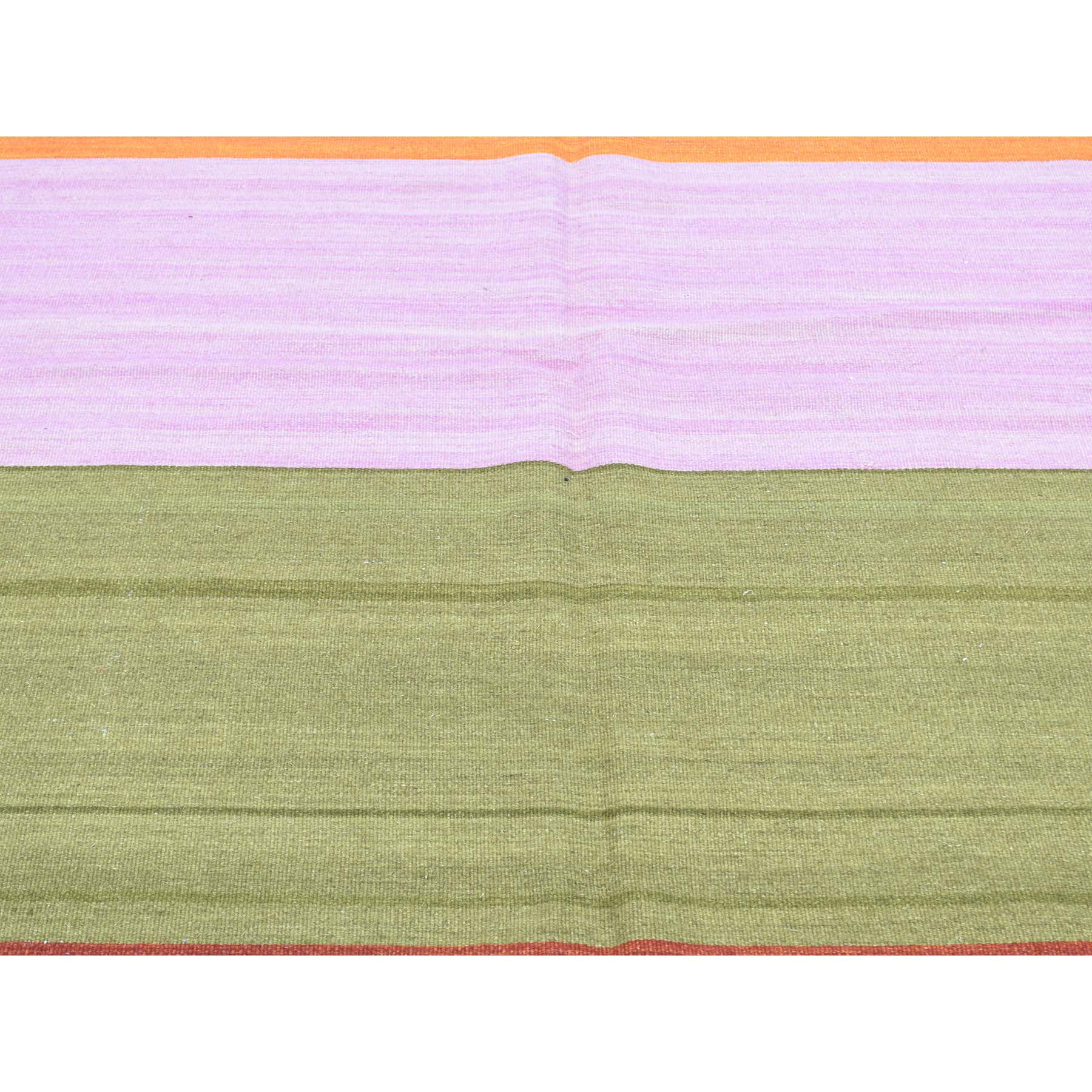 10'x14'8" Hand-Woven Dazzling Kilim Pure Wool Flat Weave Oriental Rug 