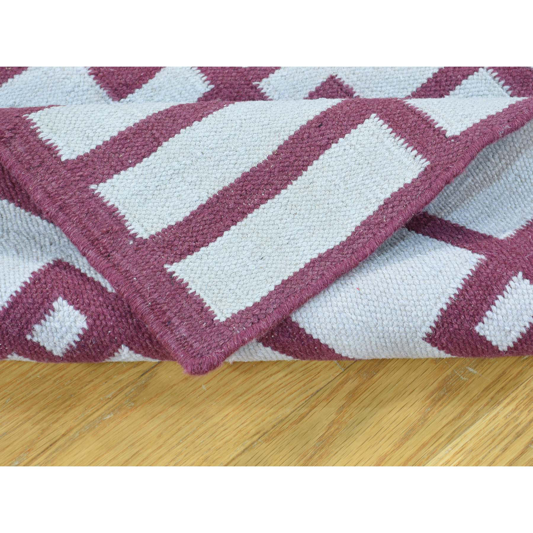 2'5"x6'1" Flat Weave Hand-Woven Reversible Kilim Oriental Runner Rug 