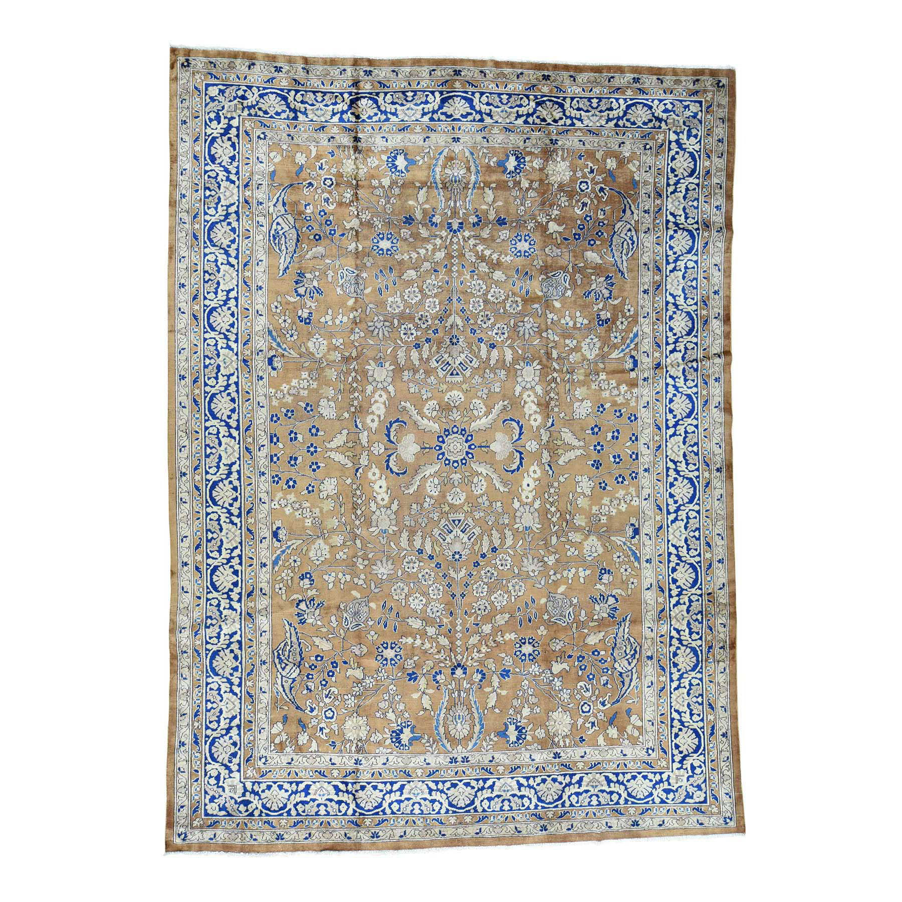 9'9"x13'3" Hand Woven Antique Persian Sarouk Exc Cond Oriental Rug 