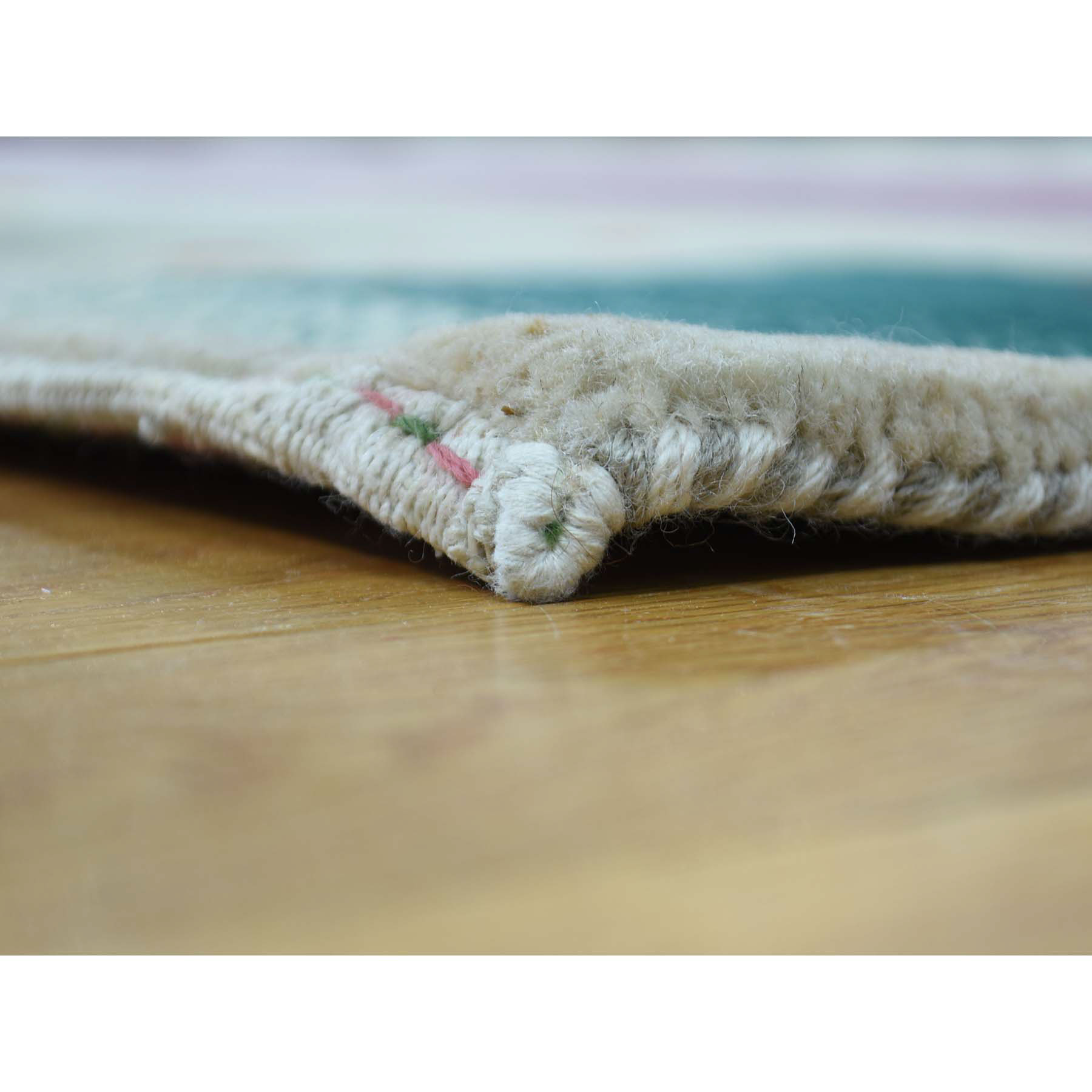 9'10"x13'3" Hand Woven 100 Percent Wool Lori Buft Gabbeh Oriental Rug 