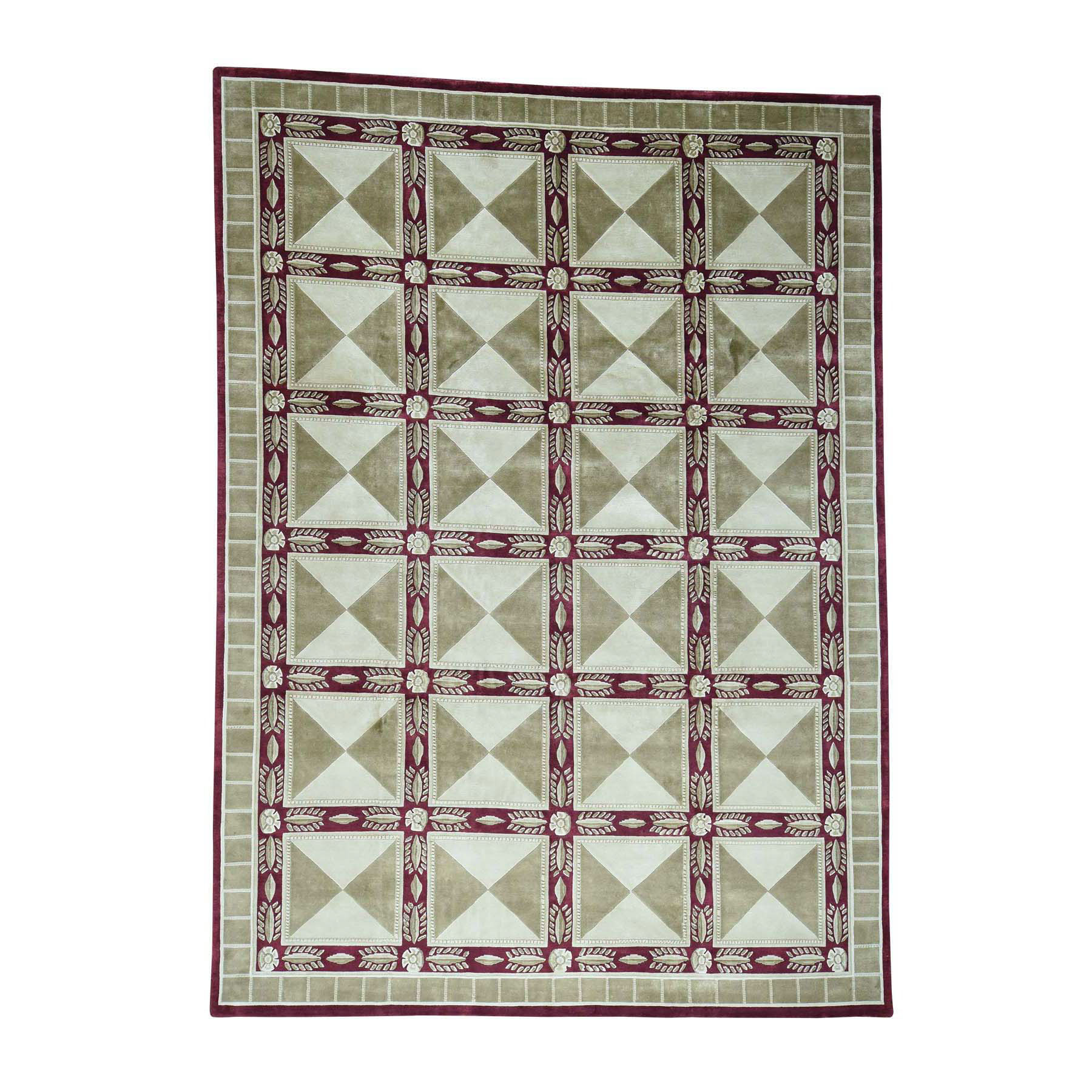 CLEARANCE Tibetan hand woven knotted Wool and Silk oriental rugs