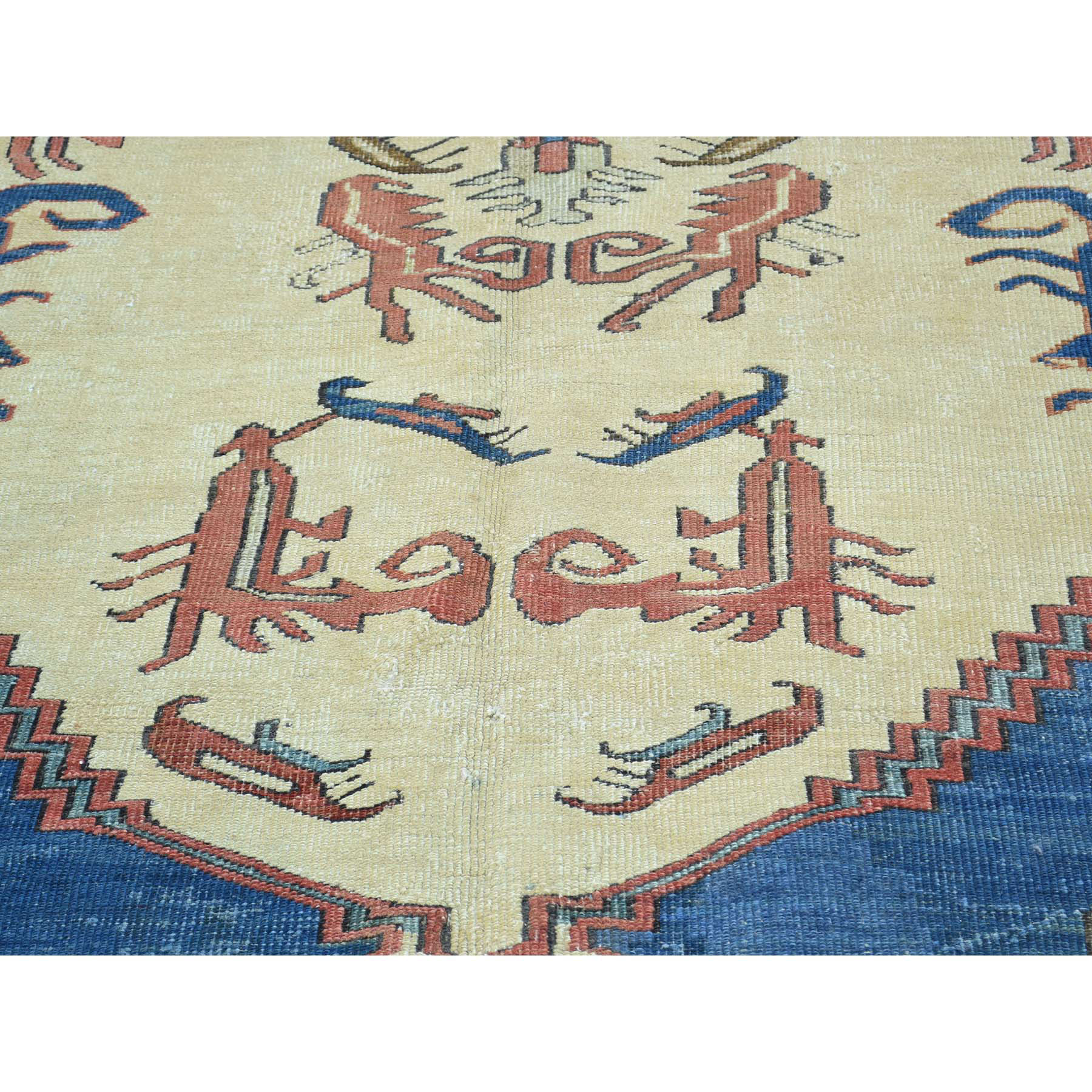 8'4"x14' Original Antique Persian Bakshaish Good Cond Gallery Size Rug 