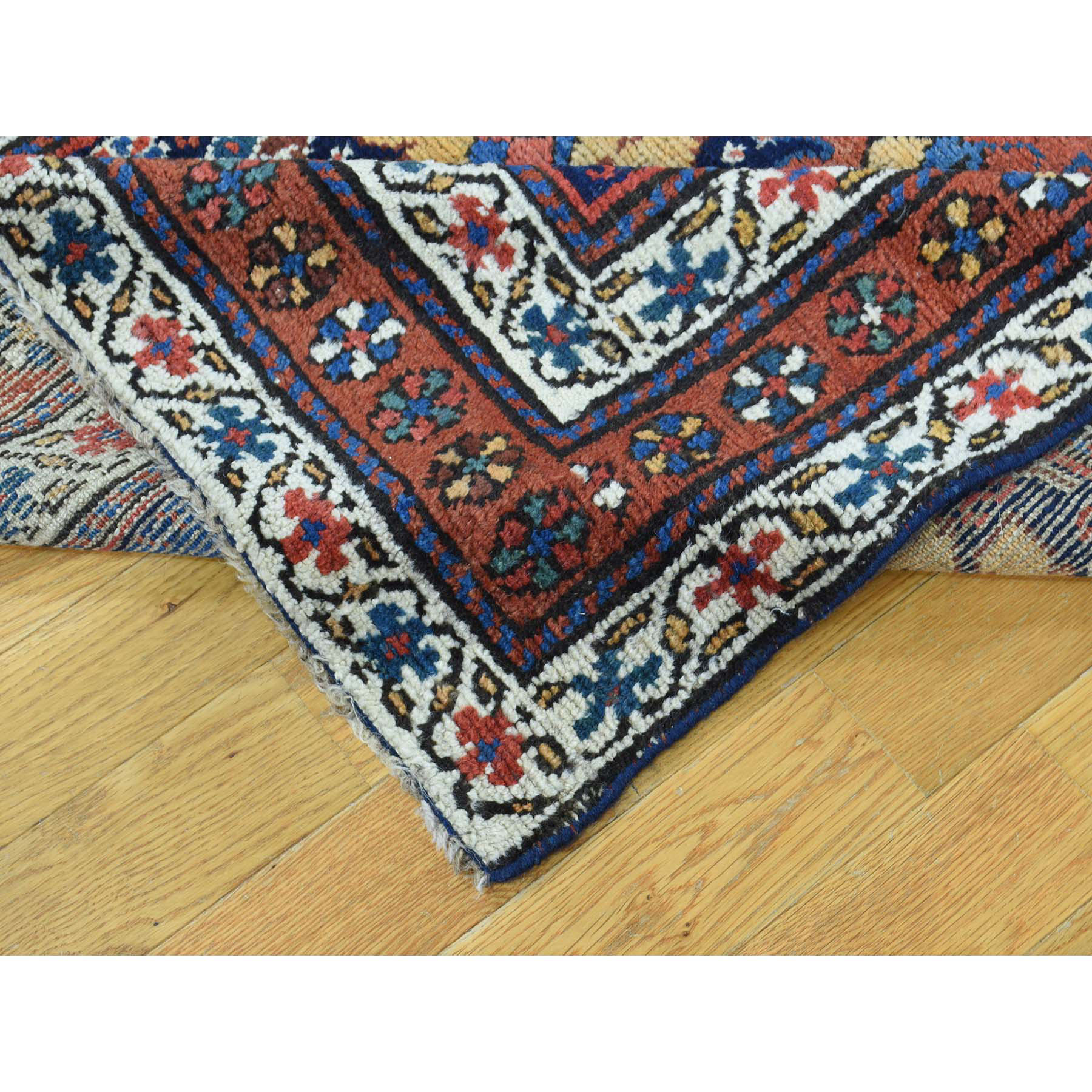 3'5"x12'9" Full Pile Antique Mint Condition Northwest Persian Wide Runner 