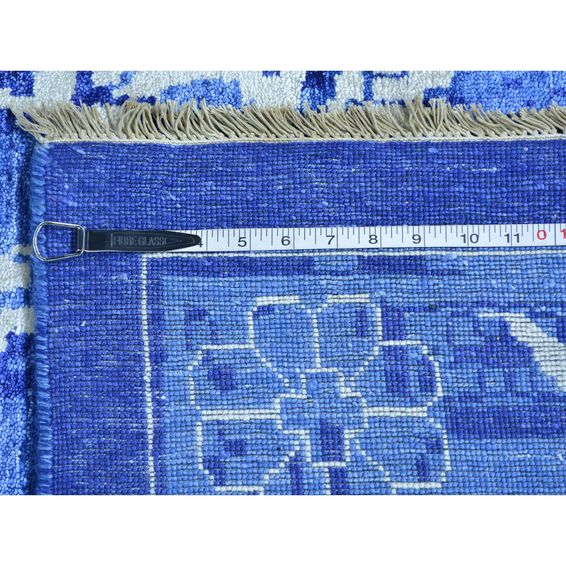 12'3"x18'4" Oversize Hand Woven Wool And Silk Tone on Tone Tabriz Rug 