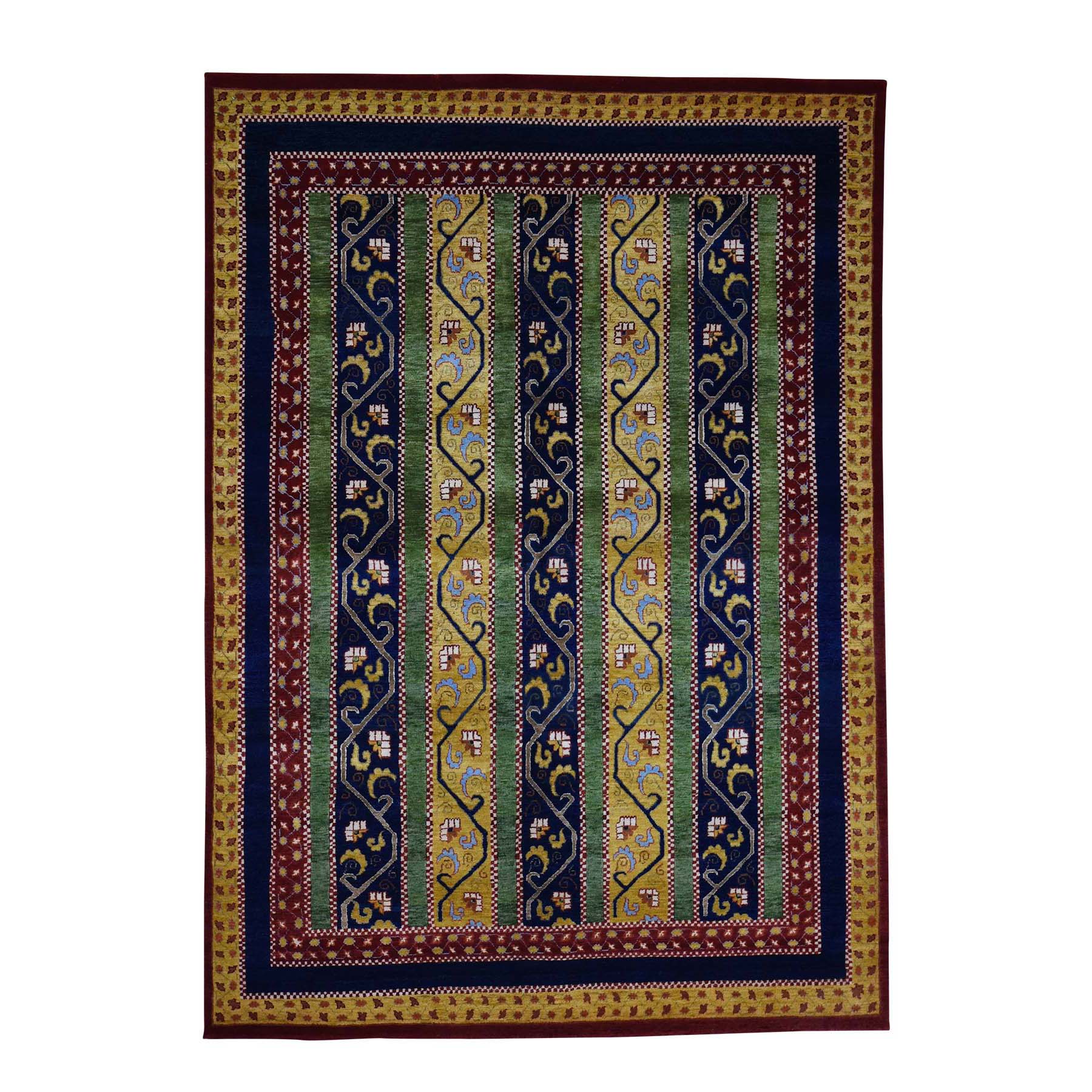 5'5"x7'7" On Clearance Hand Woven 100 Percent Wool Shawl Design Oriental Rug 