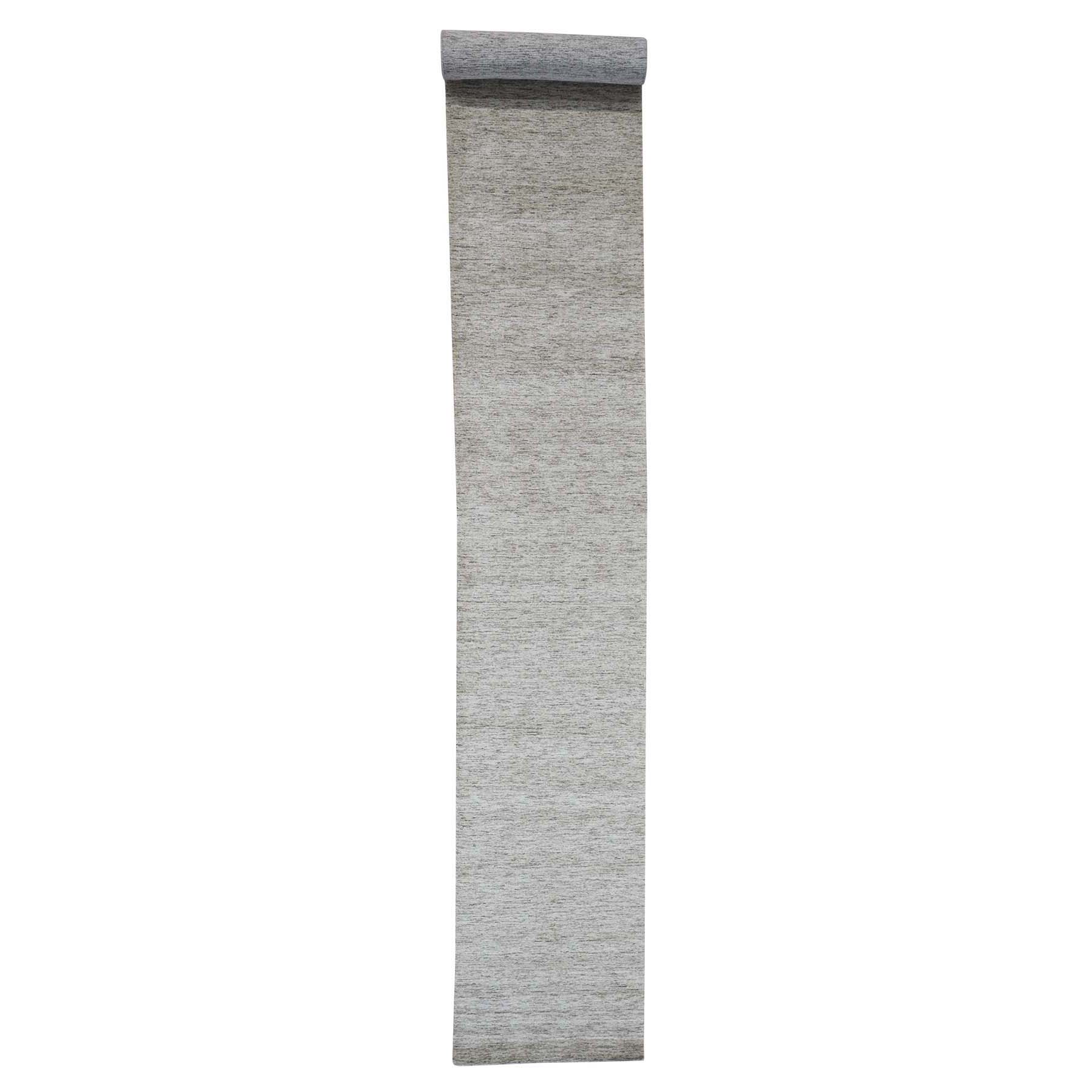 2'7"x18'2" Hand-Loomed Pure Wool Gabbeh XL Runner Oriental Rug 