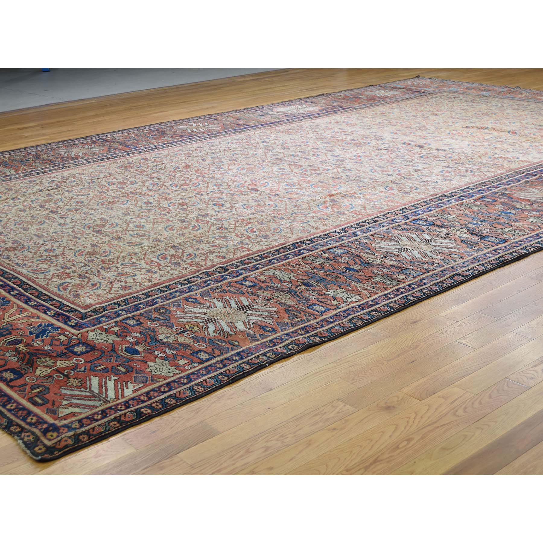 12'x18'3" Antique Persian Mahal Exc Cond Pure Wool Hand Woven Oversized Rug 