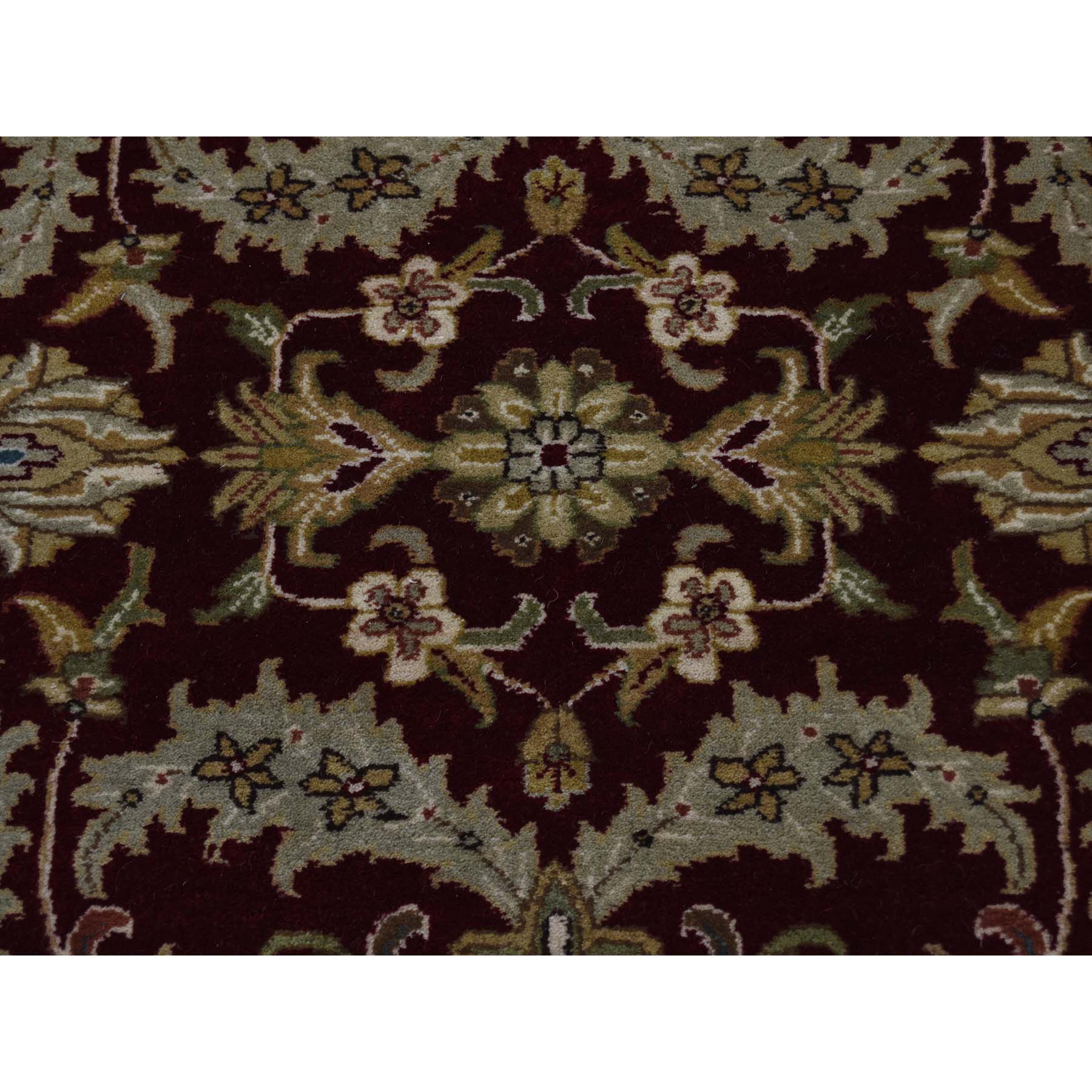 6'2"x9' 300 Kpsi New Zealand Wool Tabriz Design Hand Woven Oriental Rug 