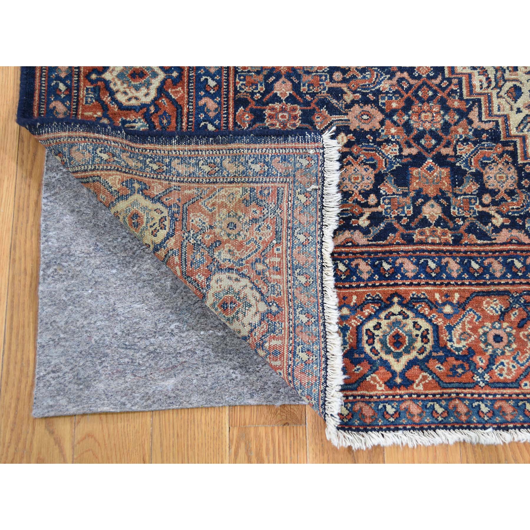4'4"x6'6" Antique Persian Senneh Exc Cond Pure Wool Hand Woven Oriental Rug 
