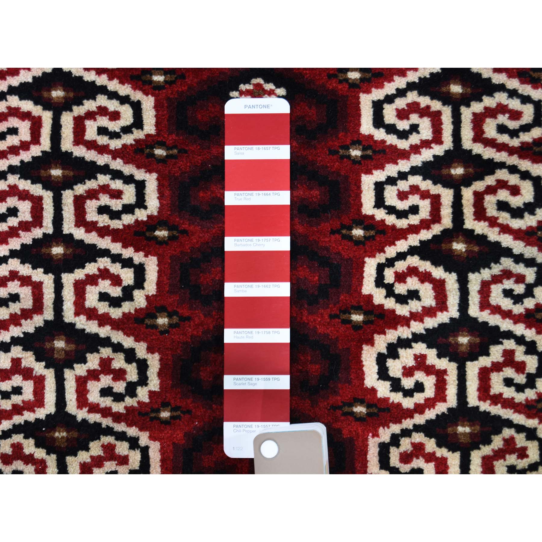 3'2"x4'1" Turkoman Prayer Design Pure Wool hand-Knotted Oriental Rug 