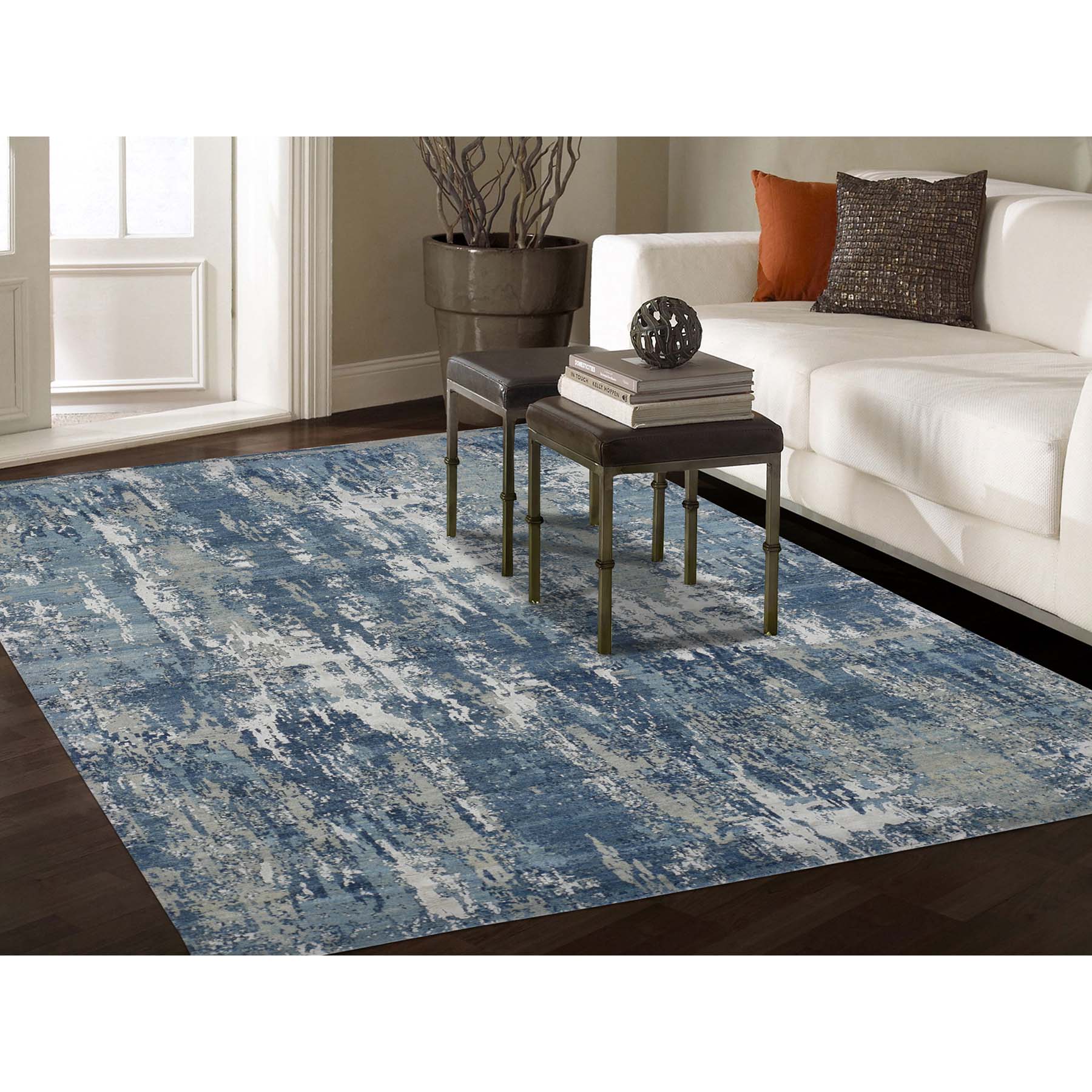 ALAZA Cactus Watercolor Black Area Rug Rugs for Living Room Bedroom 5'3x4' 