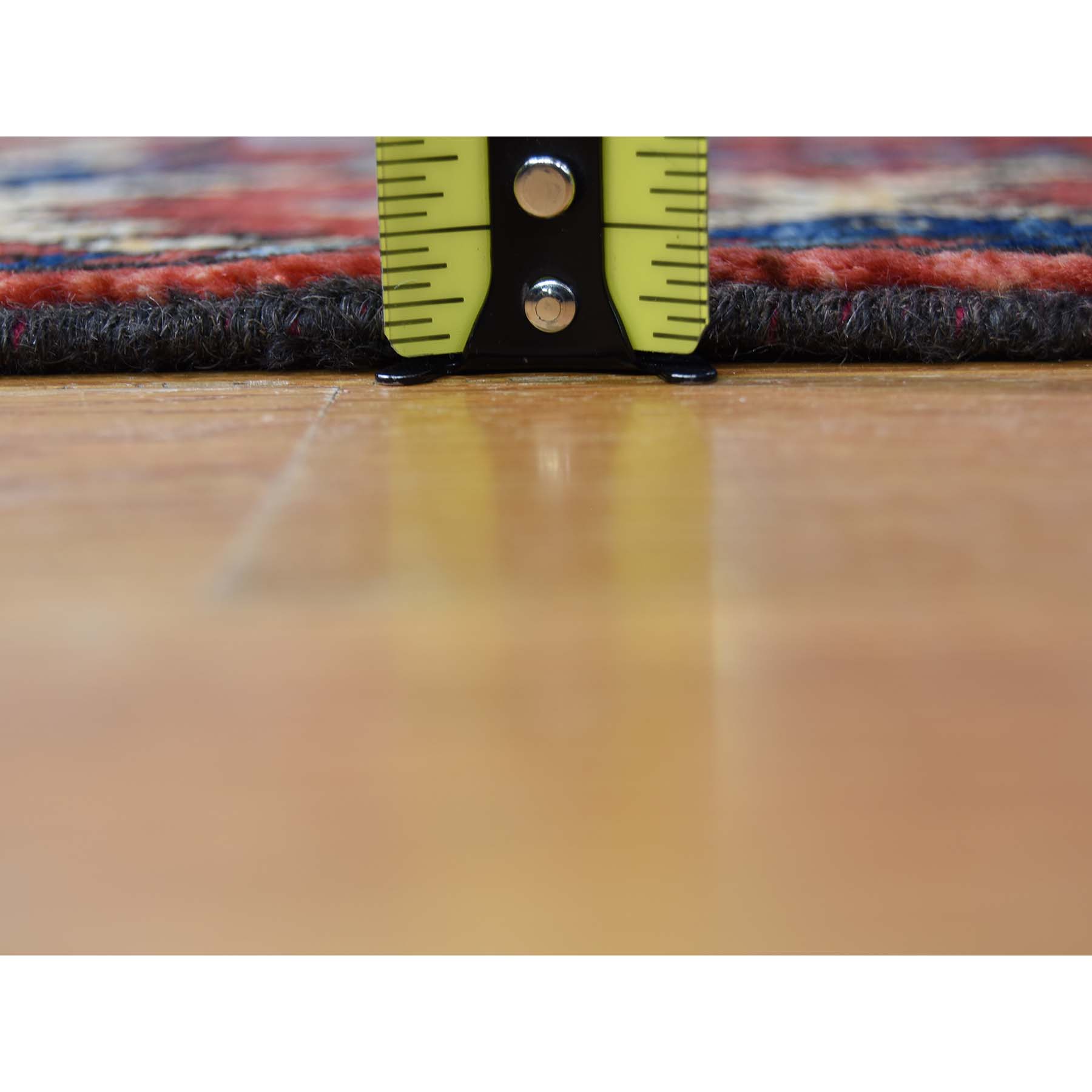 2'10"x9'9" Afghan Ersari Elephant Feet Design Hand Woven Runner Oriental Rug 