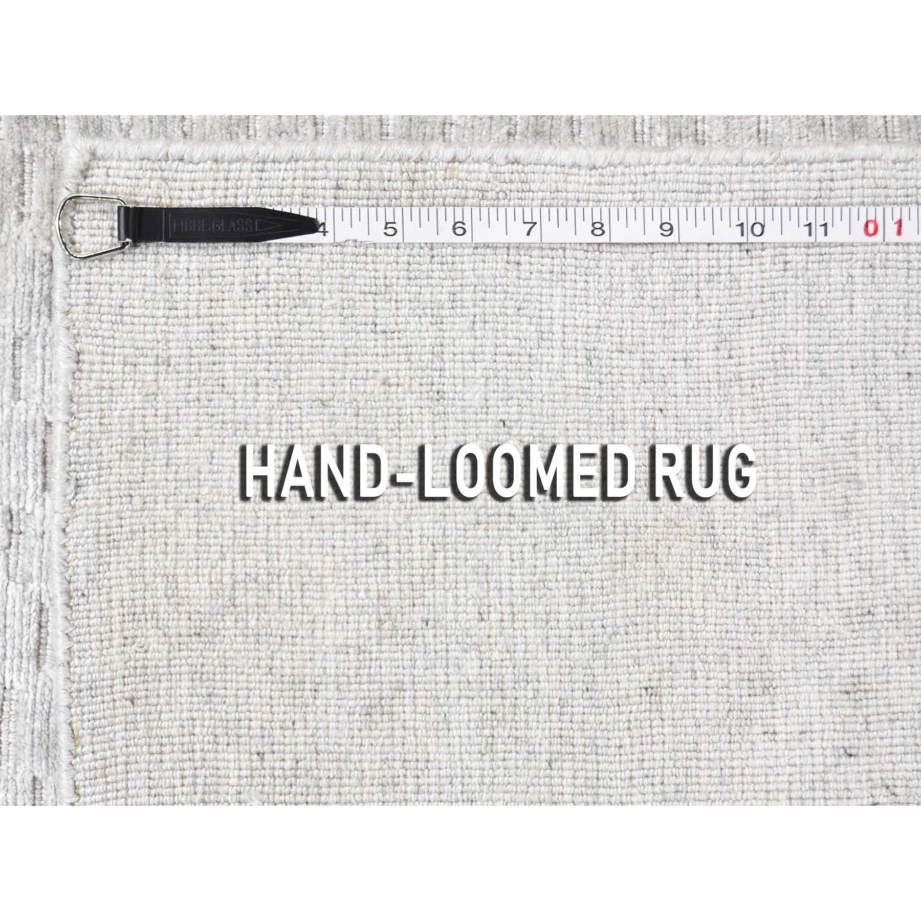 2'x3' Sampler Hand-Loomed Grey Tone on Tone Pure Wool Oriental Rug 