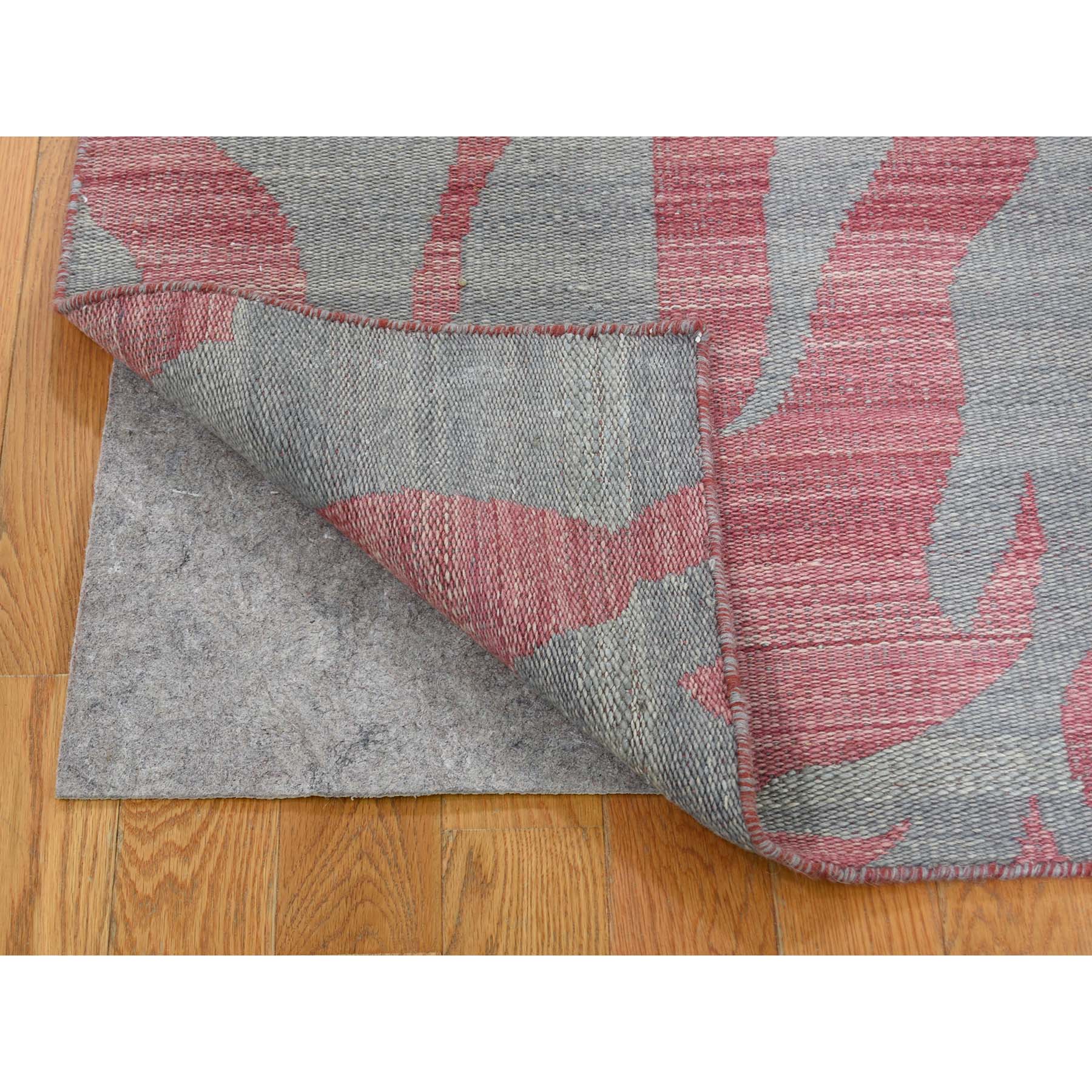 4'x6' Pure Wool Reversible Kilim Flat Weave Hand-Woven Oriental Rug 