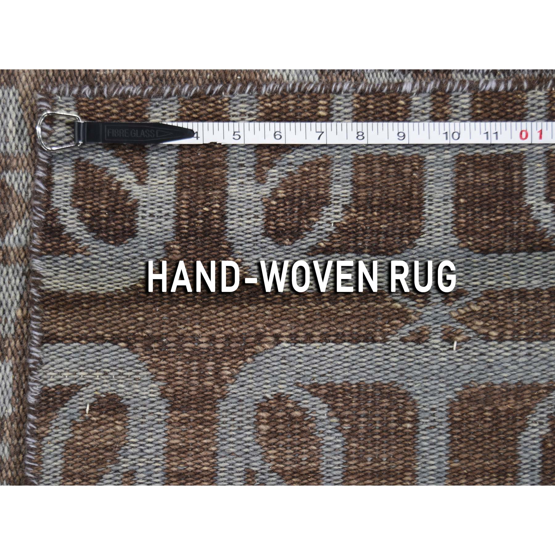 2'6"x10' Pure Wool Reversible Kilim Flat Weave Hand-Woven Runner Oriental Rug 