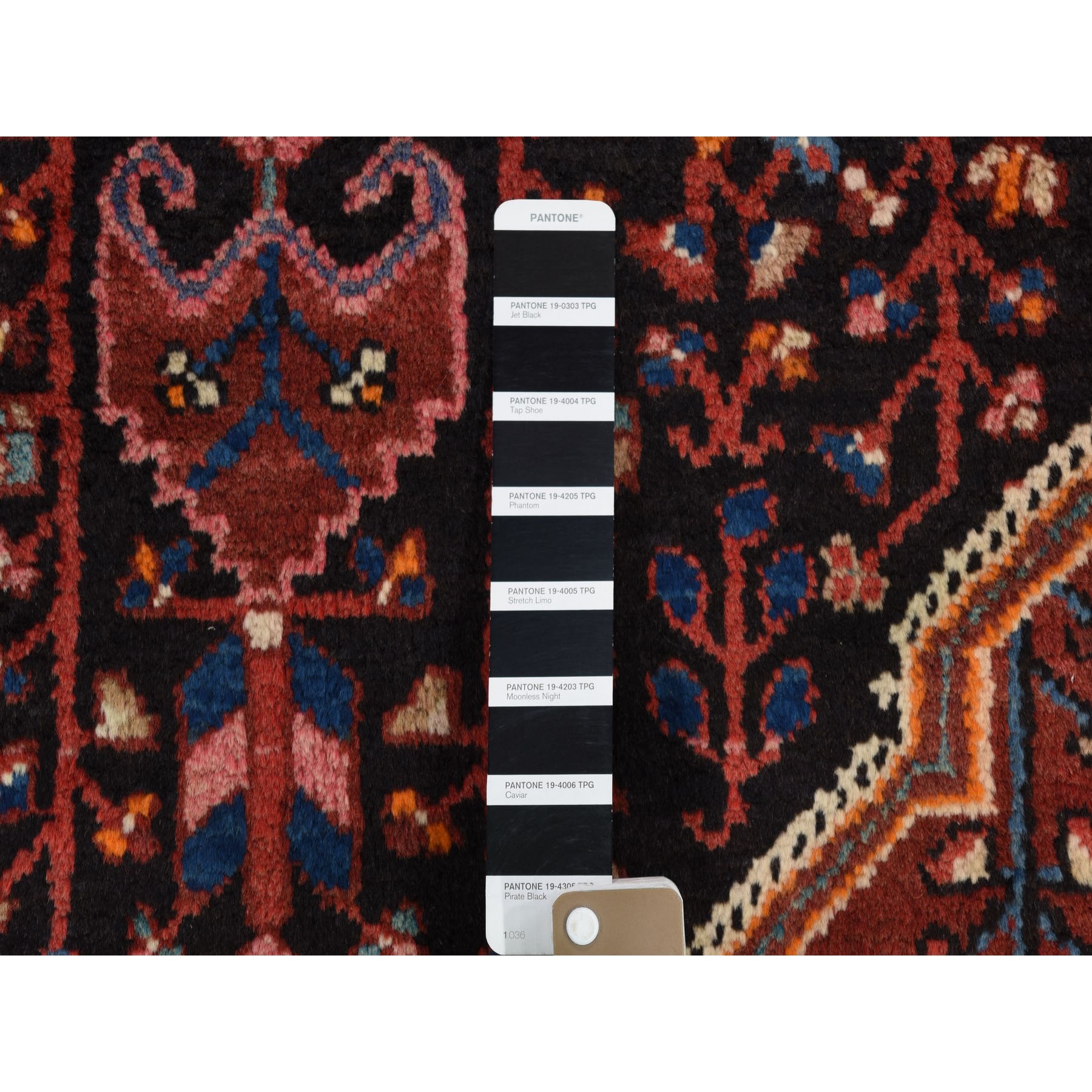 5'x10'1" Hand Woven Midnight Blue New Persian Hamadan Pure Wool Oriental Rug 