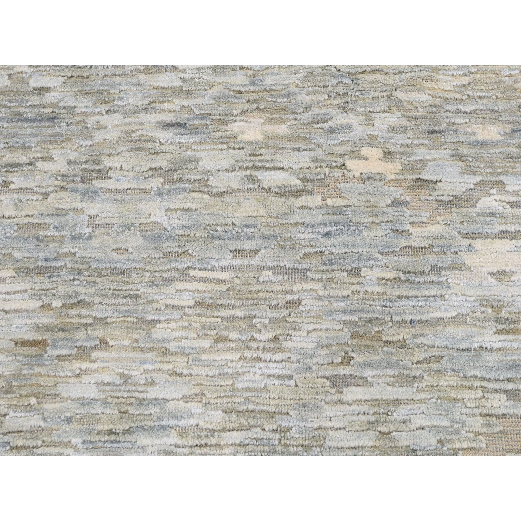 8'x10' THE PASTEL COLLECTION, Silk With Textured Wool Hand Woven Oriental Rug 