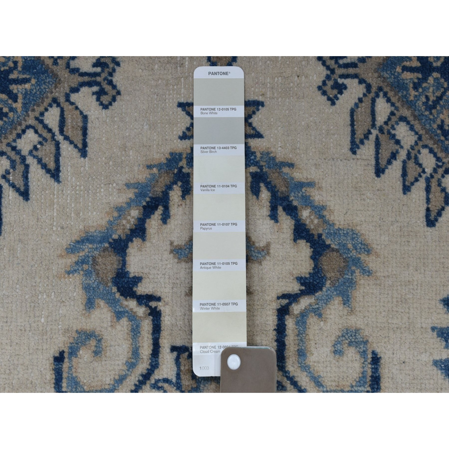 2'9"x10'7"  Vintage Look Kazak Geometric Design Ivory Runner Pure Wool Hand Woven Oriental Rug 