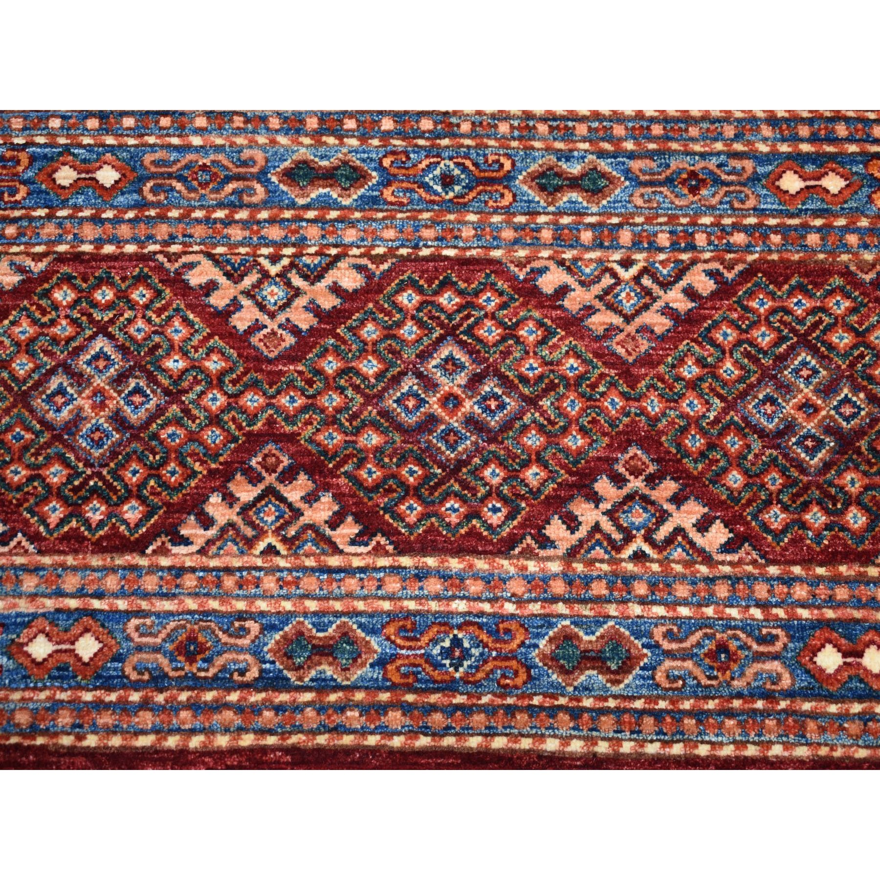 9'3"x12'1" Khorjin Design Red Super Kazak Pure Wool Hand Woven Oriental Rug 