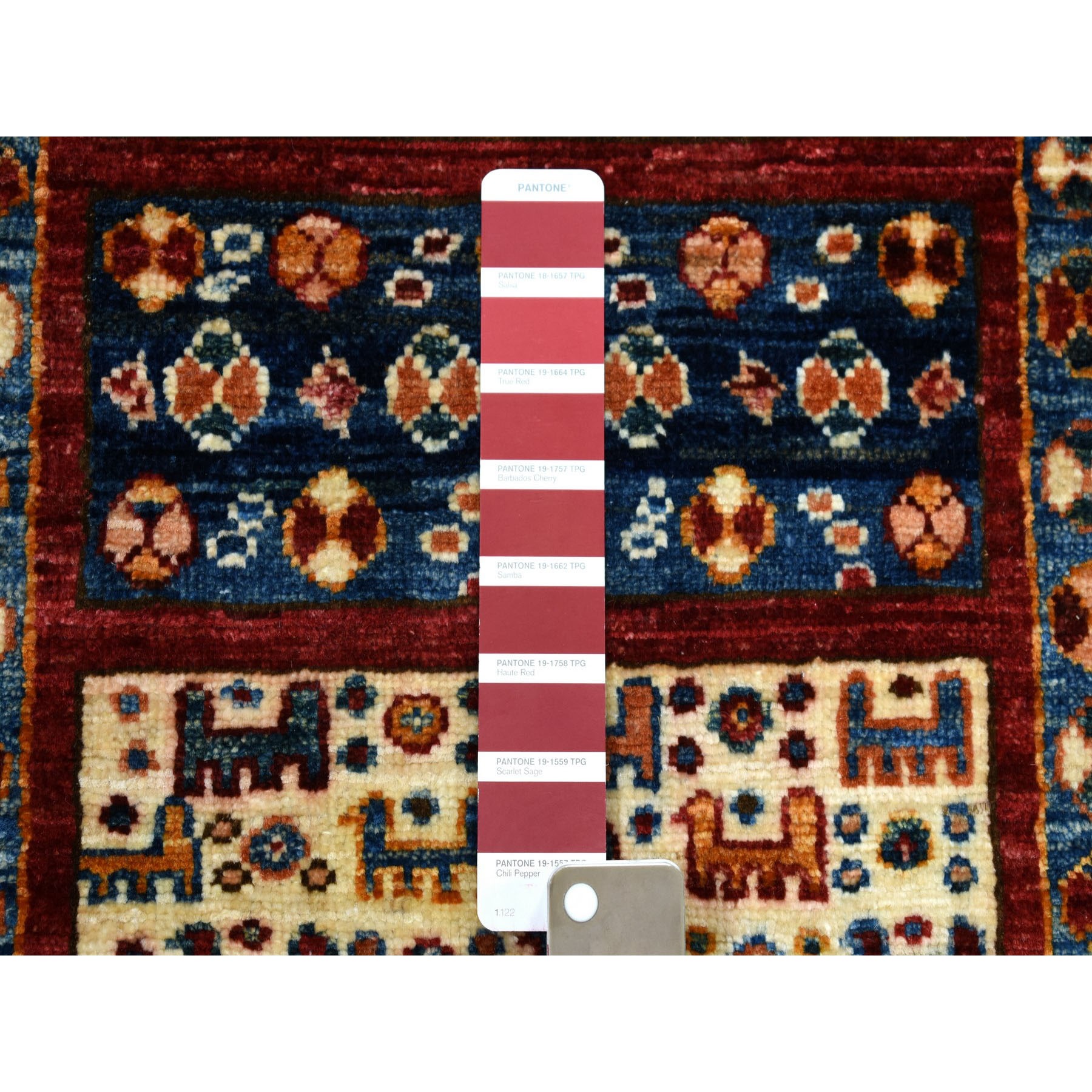2'8"x10' Khorjin Design Colorful Runner Super Kazak Pure Wool Hand Woven Oriental Rug 