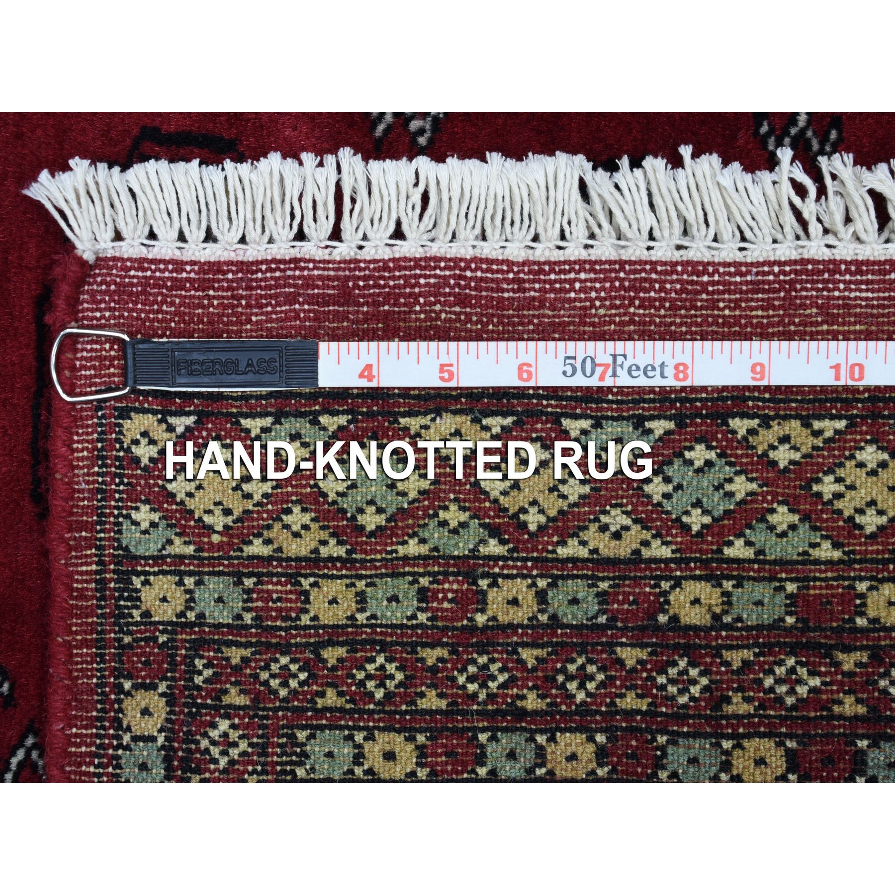 2'6"x3'9" Rich Red Denser Weave 250 KPSI Hand Woven Pure Afghan Wool Hand Woven Oriental Rug 